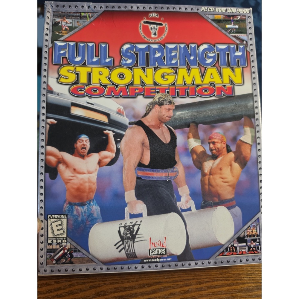Full Strength Strongman Competition PC CD body builder muscle sports arcade game